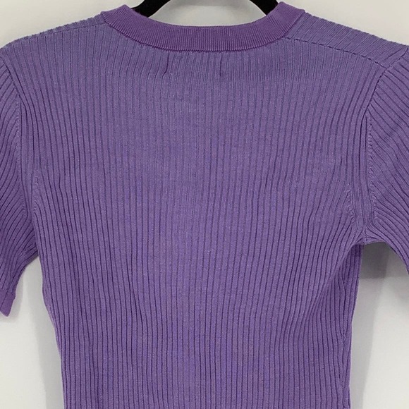 NEW! NAADAM Size Small Merino Silk Short Sleeve Cardigan Sweater $225 msrp J6-11 - Picture 7 of 13